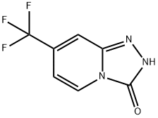 7-(トリフルオロメチル)-[1,2,4]トリアゾロ-[4,3-A]ピリジン-3(2H)-オン 化学構造式