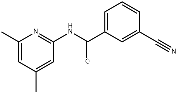 BENZAMIDE, 3-CYANO-N-(4,6-DIMETHYL-2-PYRIDINYL)-,161373-00-8,结构式