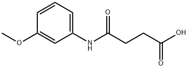 4-(3-甲氧基苯胺)-4-氧代丁酸 结构式