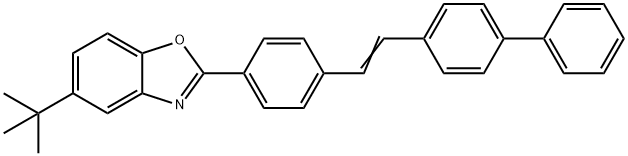 2-[4-(2-[1,1'-biphenyl]-4-ylvinyl)phenyl]-5-tert-butylbenzoxazole  Structure