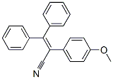 2-(p-Methoxyphenyl)-3,3-diphenylacrylonitrile 结构式