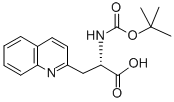 BOC-BETA-(2-QUINOLYL)-ALA-OH Structure