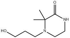 Piperazinone, 4-(3-hydroxypropyl)-3,3-dimethyl- (9CI) Structure