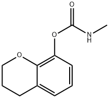 3,4-Dihydro-2H-1-benzopyran-8-ol N-methylcarbamate 结构式
