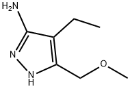 1H-Pyrazol-3-amine,  4-ethyl-5-(methoxymethyl)- 结构式