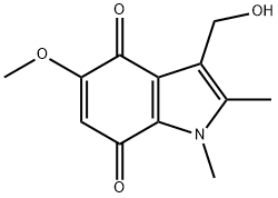 3-(hydroxymethyl)-5-methoxy-1,2-dimethyl-1H-indole-4,7-dione Structure