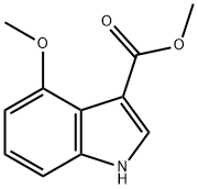 1H-INDOLE-3-CARBOXYLIC ACID,4-METHOXY-,METHYL ESTER Struktur