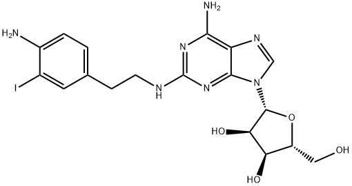 161536-31-8 2-(2-(4-amino-3-iodophenyl)ethylamino)adenosine