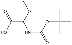 Acetic acid, [[(1,1-dimethylethoxy)carbonyl]amino]methoxy- (9CI) Struktur