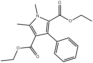 1,5-二甲基-3-苯基-1H-吡咯-2,4–二羧酸二乙酯,161560-98-1,结构式
