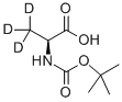 L-アラニン-3,3,3-D3-N-T-BOC 化学構造式