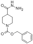 4-HYDRAZINOCARBONYL-PIPERIDINE-1-CARBOXYLIC ACID BENZYL ESTER 化学構造式