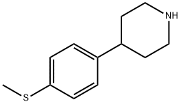 4-(4-METHYLSULFANYL-PHENYL)-PIPERIDINE HYDROCHLORIDE 化学構造式