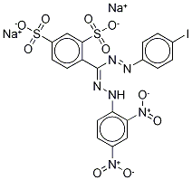 4-[1-(4-IODOPHENYL)-5-(2,4-DINITROPHENYL)-FORMAZ-3-YL]-1,3-BENZENE DISULFONATE, DISODIUM SALT 化学構造式