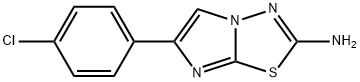 6-(4-氯苯基)咪唑并[2,1-B][1,3,4]噻二唑-2-胺氢溴酸, 16163-53-4, 结构式