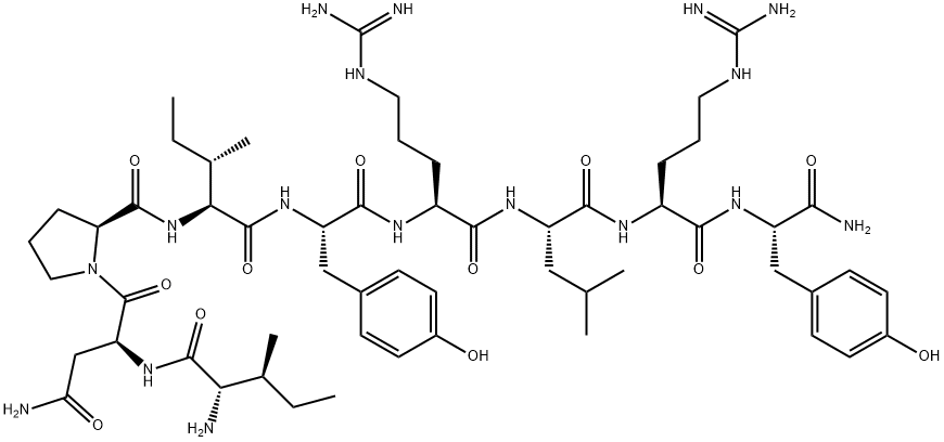 (PRO30,TYR32,LEU34)-NEUROPEPTIDE Y (28-36) 结构式