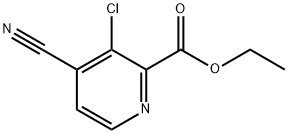 Ethyl 3-chloro-4-cyanopyridine-2-carboxylate Structure