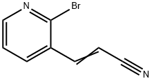 (2E)-3-(2-Bromopyridin-3-yl)prop-2-enenitrile Structure