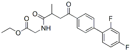 ethyl 2-[[4-[4-(2,4-difluorophenyl)phenyl]-2-methyl-4-oxo-butanoyl]ami no]acetate 结构式