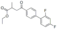 ethyl 4-[4-(2,4-difluorophenyl)phenyl]-2-methyl-4-oxo-butanoate 结构式