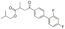 2-methylpropyl 4-[4-(2,4-difluorophenyl)phenyl]-2-methyl-4-oxo-butanoa te 结构式