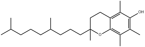 2,5,7,8-tetramethyl-2-(4,8-dimethylnonyl)-6-hydroxychroman Struktur