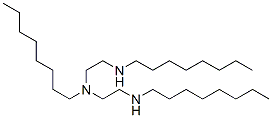 N,N'-dioctyl-N-[2-(octylamino)ethyl]ethylenediamine 结构式