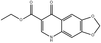 ETHYL 1,4-DIHYDRO-6,7-METHYLENEDIOXY-4-OXOQUINOLINE-3-CARBOXYLATE Structure