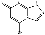 1,2,4-Triazolo[4,3-a]pyrimidin-7(1H)-one,  5-mercapto-|