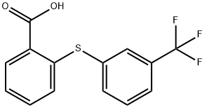 2-[(3-トリフルオロメチルフェニル)チオ]安息香酸 化学構造式