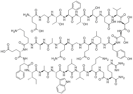 GLP-1 (9-36) aMide, 161748-29-4, 结构式