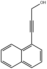 3-(1-萘基)-2-丙炔-1-醇 结构式