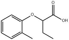 2-(2-甲基苯氧基)丁酸 结构式