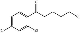 5-CHLORO-1-(2,4-DICHLOROPHENYL)-1-OXOPENTANE Struktur