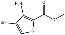 3-氨基-4-溴-噻吩-2-甲酸甲酯, 161833-42-7, 结构式