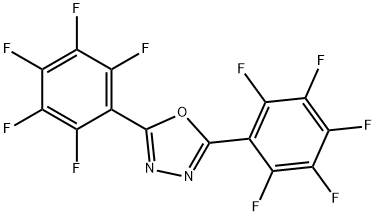 Bis(pentafluorophenyl)-1,3,4-oxadiazole Structure