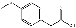 (4-メチルチオフェニル)酢酸 化学構造式