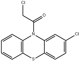 乙酮,2-氯-1-(10H-吩噻嗪-10-基)- 结构式