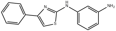 2-(m-Aminoanilino)-4-phenyl-thiazole Structure