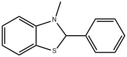 Benzothiazole, 2,3-dihydro-3-methyl-2-phenyl- (9CI) 结构式