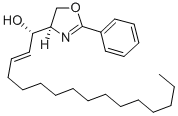 ERYTHRO-4-(1-HYDROXY-2-HEXA-DECENYL)-2-PHENYL-2-OXAZOLINE 化学構造式