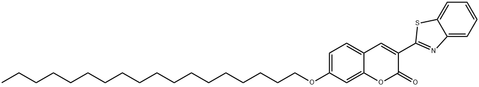 3-（2-苯并噻唑）-7-十八烷氧-香豆素 结构式