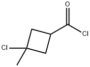 Cyclobutanecarbonyl chloride, 3-chloro-3-methyl- (8CI) Structure