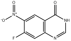 7-Fluoro-6-nitro-4-hydroxyquinazoline Struktur