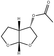 3S-(3a,3a,6a)]-Hexahydrofuro[2,3-b]furan-3-ol Acetate Structure