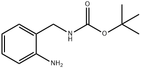 (2-Amino-benzyl)-carbamic acid tert-butyl ester Structure