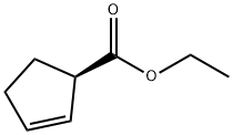 2-Cyclopentene-1-carboxylicacid,ethylester,(R)-(9CI) 结构式