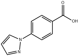4-(1H-ピラゾール-1-イル)安息香酸 化学構造式