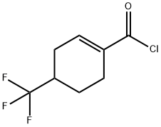 1-Cyclohexene-1-carbonyl chloride, 4-(trifluoromethyl)- (9CI),162092-82-2,结构式