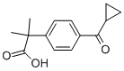 4-(环丙基羰基)-ALPHA,ALPHA-二甲基苯乙酸,162096-54-0,结构式